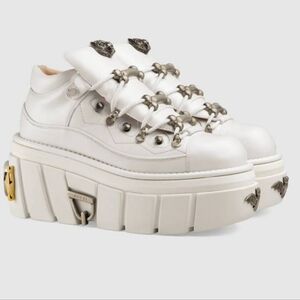 Gucci2019 Koire Studded Leather Bootie Platform Sneakers